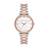 Buy Shop Michael Kors Pyper Quartz White Dial Two Tone Steel Strap Watch For Women - MK4667 USA Online