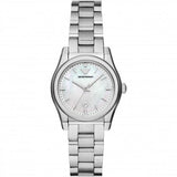 Buy Shop Emporio Armani Valeria Quartz Mother of Pearl Dial Silver Steel Strap Watch For Women - AR11030 USA Online
