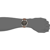 Fossil Wakefield Black Dial Brown Leather Strap Watch for Men - CH2944