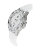 Tissot Seastar 1000 Mother of Pearl White Dial White Rubber Strap Watch for Women - T120.210.17.116.00