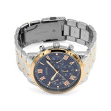 Buy Shop Guess Hendrix Chronograph Blue Dial Two Tone Steel Strap Watch for Men - W1309G4 USA Online