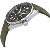 Tag Heuer Aquaracer Black Dial Khakhi Green NATO Strap Watch for Men - WAY101E.FC8222