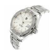 Buy Shop Tag Heuer Aquaracer Quartz White Dial Silver Steel Strap Watch for Men - WAY1111.BA0928 USA Online