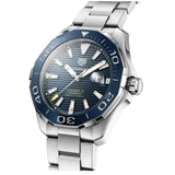 Buy Shop Tag Heuer Aquaracer Calibre 5 Blue Dial Silver Steel Strap Watch for Men - WAY201B.BA0927 USA Online
